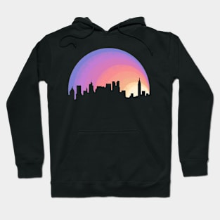 New York City Sunset Skyline Hoodie